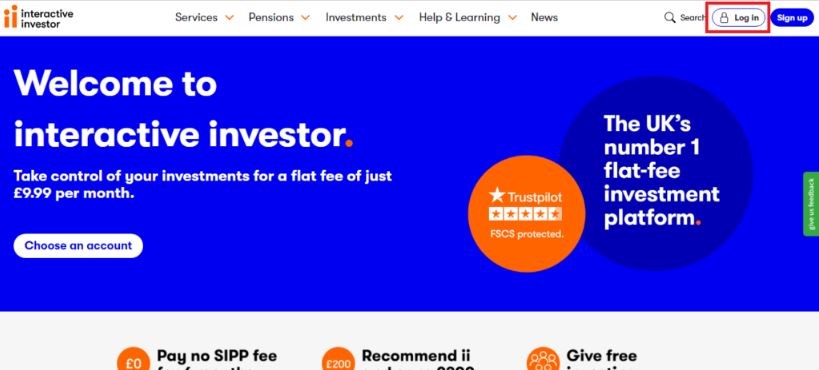 ii login-Interactive Investor login account