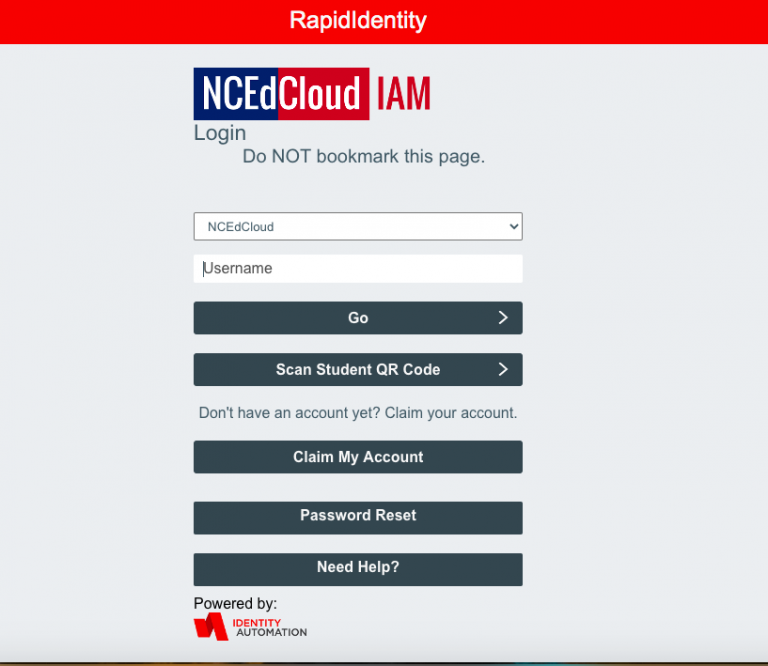 NCEdcloud Login Guide NCEdcloud Student Portal