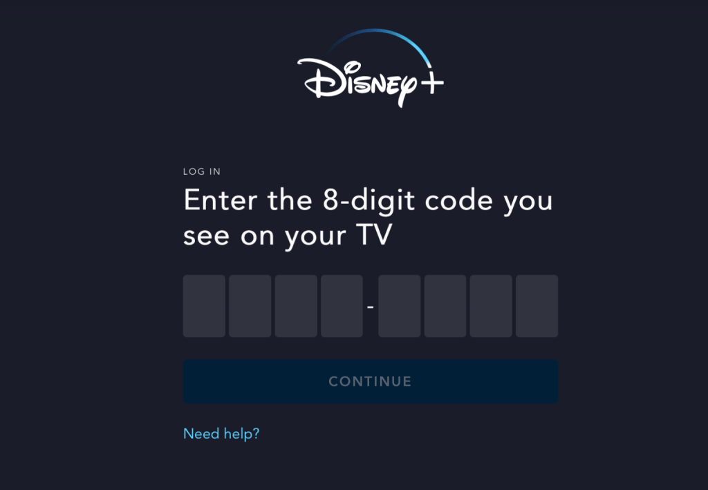 disneyplus.com/begin 8 digit code